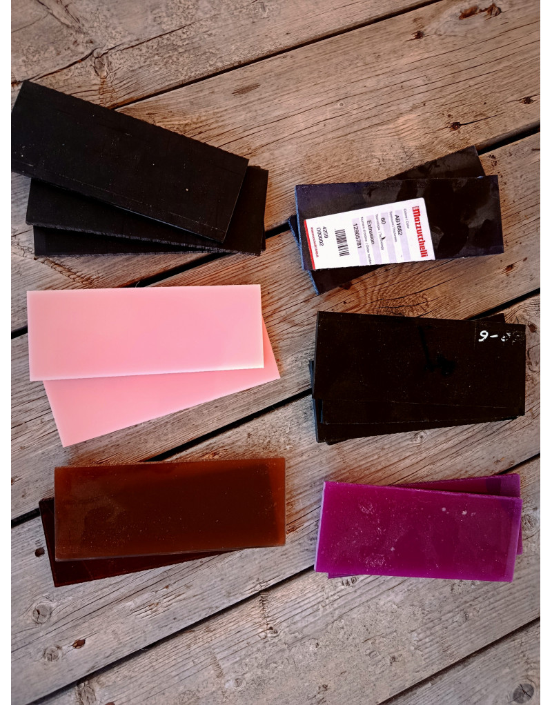 15 plaques en acetate de cellulose - Bijouterie - Lunetterie