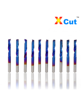 10xFraise 1 Dent XCut Blue ø3.175mm