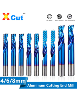 1 Flute End Mill  ø4 ø6 ø8mm XCut Blue