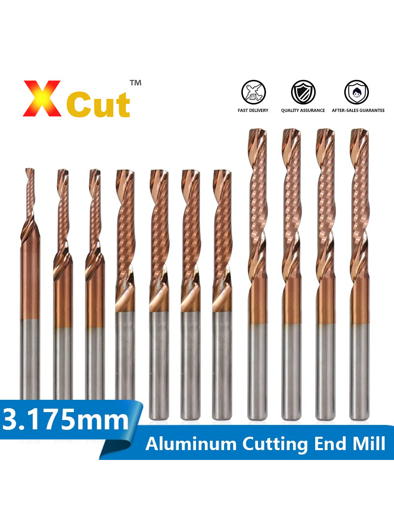 Xcut Gold 1 Tooth Milling Cutter | TiCN treated carbide for metals ...