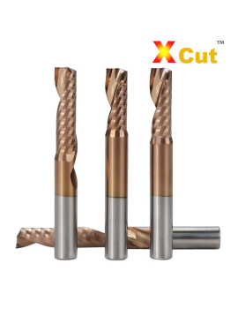 Fresa de 1 diente Xcut Gold | Carburo tratado con TiCN para metales ...