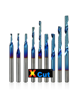 Fraise 1 Dent Xcut BLue| Carbure traité pour métaux ...