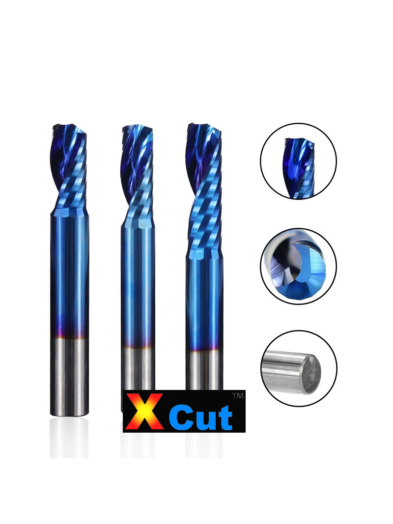 Xcut Gold 1 Tooth Milling Cutter | XCut Blue treated carbide for metals ...