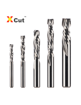 Woodwork UP & DOWN Cut 2 Flutes Spiral Carbide Milling