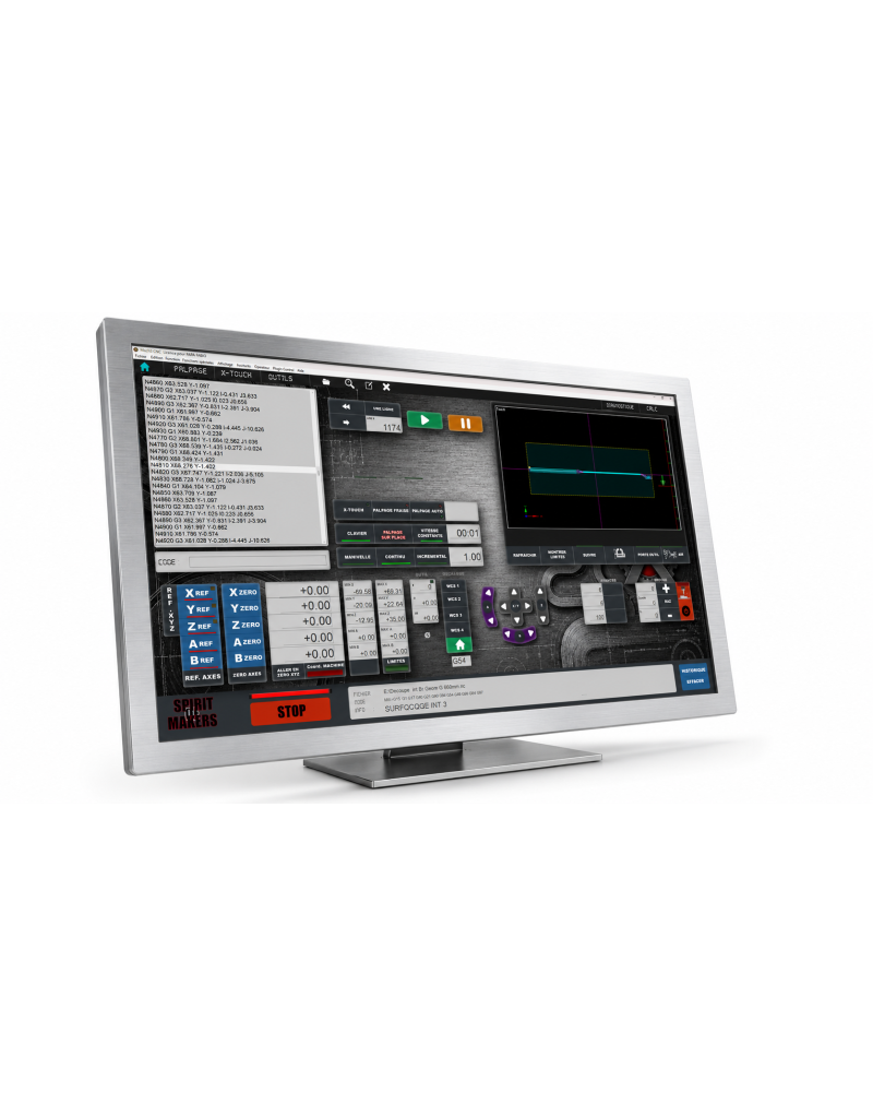 ScreenSet  Spirit of Maker pour Mach3