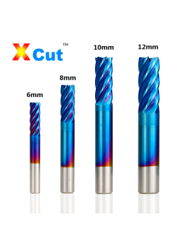 End mill 6 Flutes - X-Cut Blue surface treatment