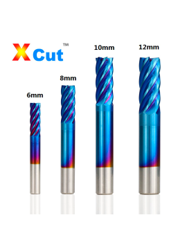 Fresa 6 Flautas- Tratamiento superficial X-Cut Blue