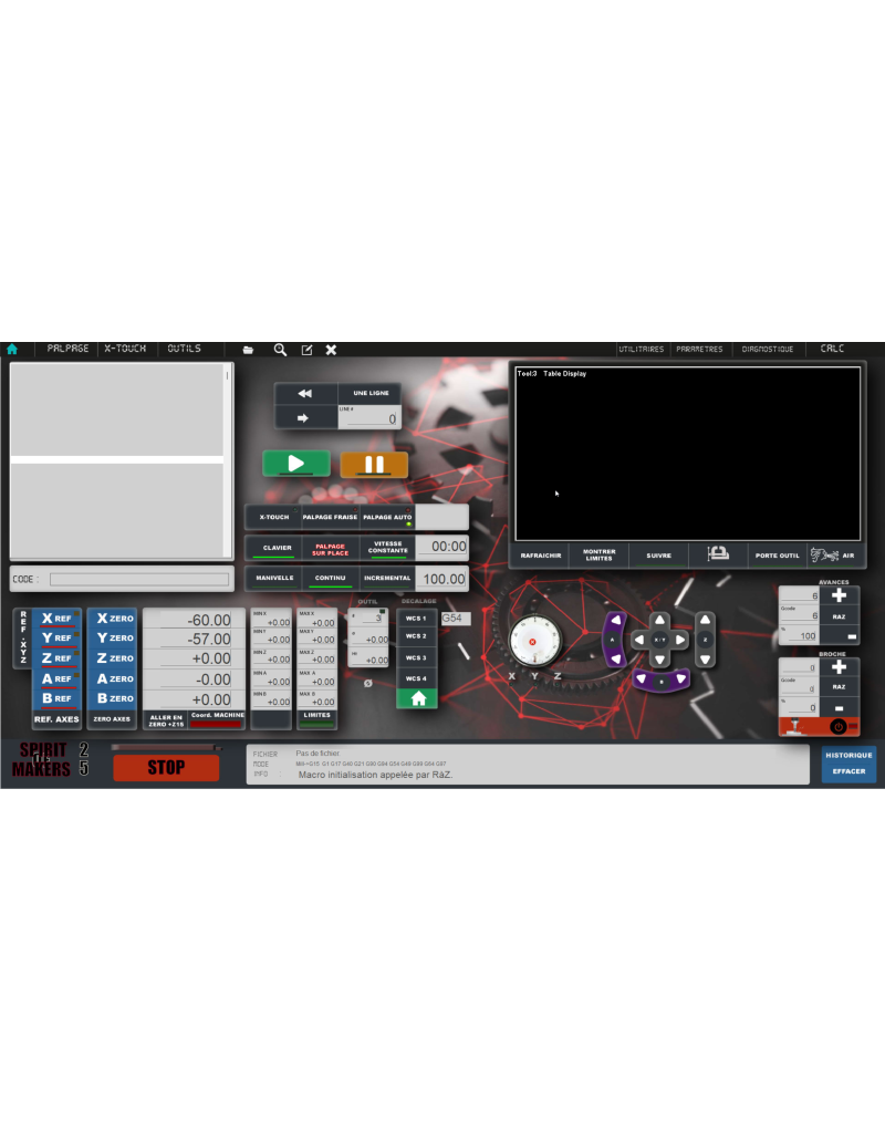 ScreenSet  Spirit of Maker pour Mach3
