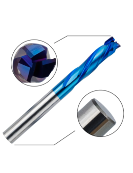 End mill 3 Flutes - X-Cut Blue surface treatment