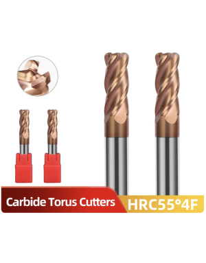 4-tooth face milling cutter - R1mm round edges