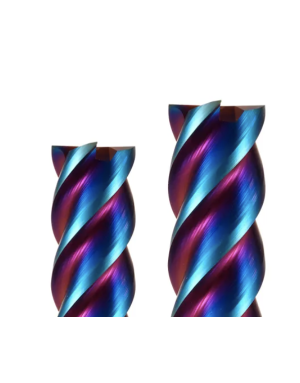 End mill 4 Flutes - X-Cut Blue surface treatment