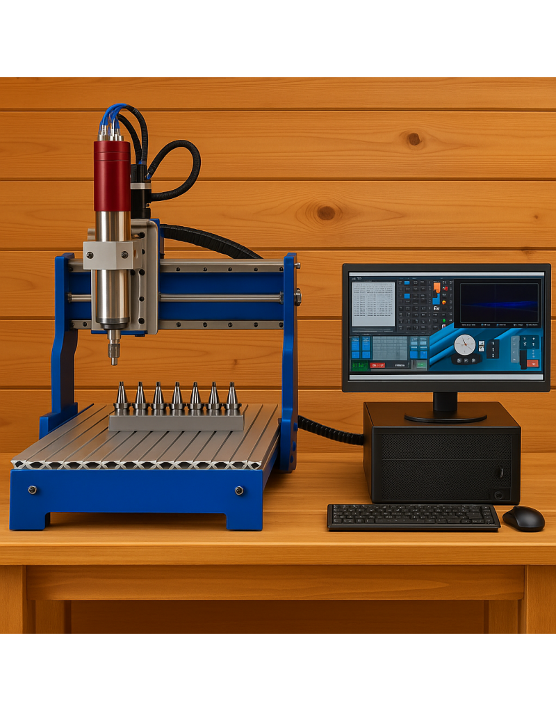 CNC 3 Axes Changeur d'outils - Découpe  Bois / Plastique / Metaux